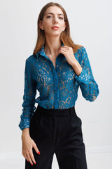 Attitude - Embroidered French Lace Teal