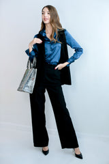 Soft Collar Blouse - Teal