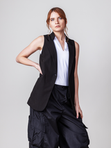 Classic Vest Jacket - Black