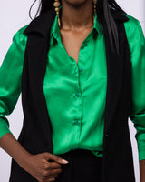 Classic Pure Silk Drape Blouse