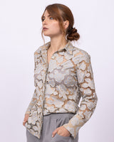 Attitude –Silver Lace Roses | Women’s Blouse