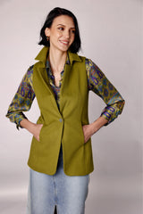 Chartreuse Wool Vest