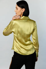 Attitude Blouse – Deep Olive Women’s Designer Top