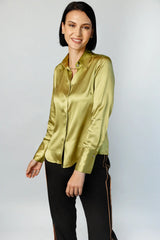 Attitude Blouse – Deep Olive Women’s Designer Top