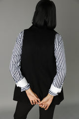 Classic Vest Jacket - Black