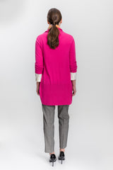 Cashmere Cardigan - Hot Pink - Farinaz Taghavi