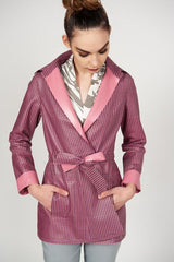 Reversible Leather Trench Jacket