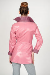 Reversible Leather Trench Jacket
