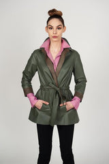 Reversible Lamb Leather Trench Jacket