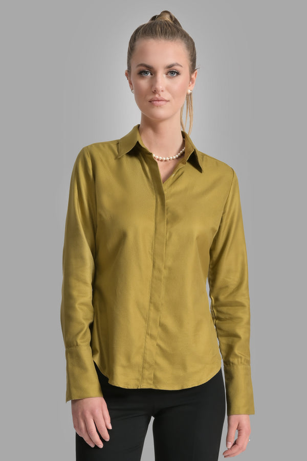 Attitude Shirt - Olive - Farinaz Taghavi