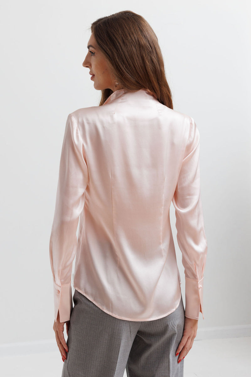 Soft Collar Blouse - Powder Pink