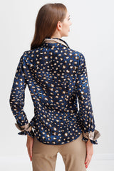 Navy Scarlet Charm Top