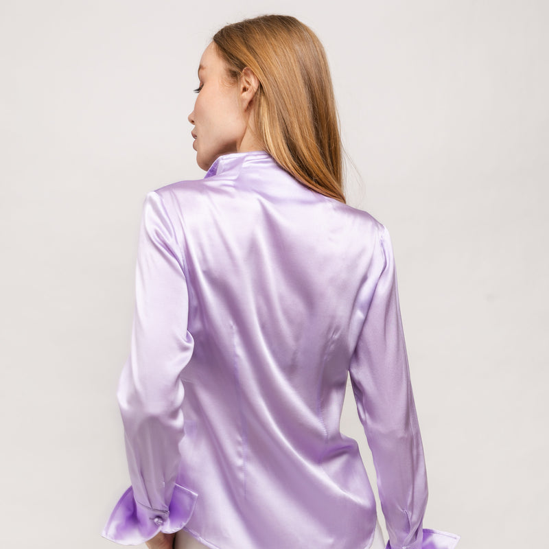 Soft Collar Blouse - Lavender!