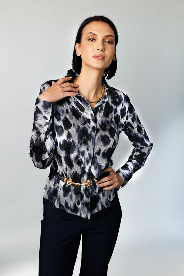 Attitude - Black Leopard | Women's Blouse