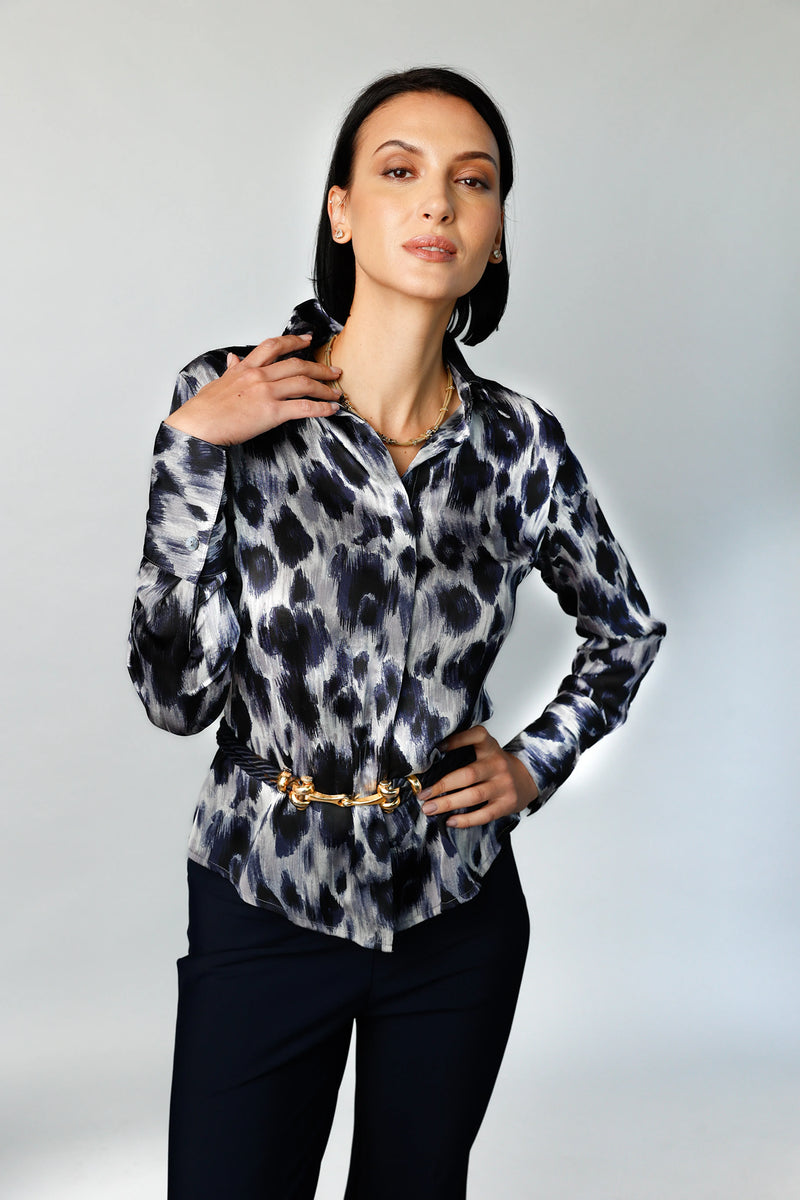 Attitude - Black Leopard | Women's Blouse