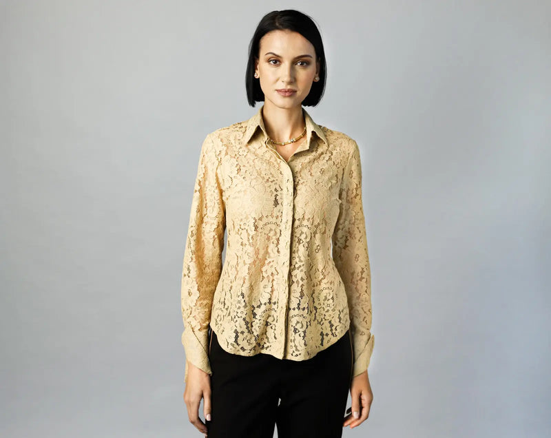 Attitude – Nude Lace | Women’s Blouse