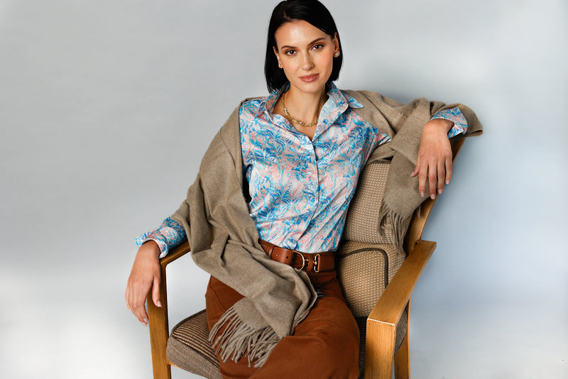 Attitude - Soft Touch Blue | Women's Blouse
