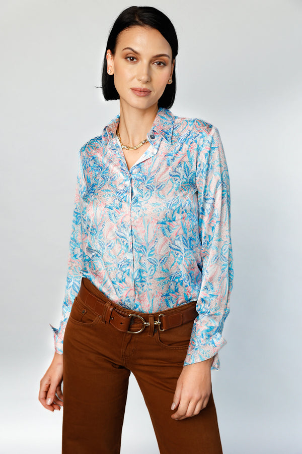Attitude - Soft Touch Blue | Women's Blouse