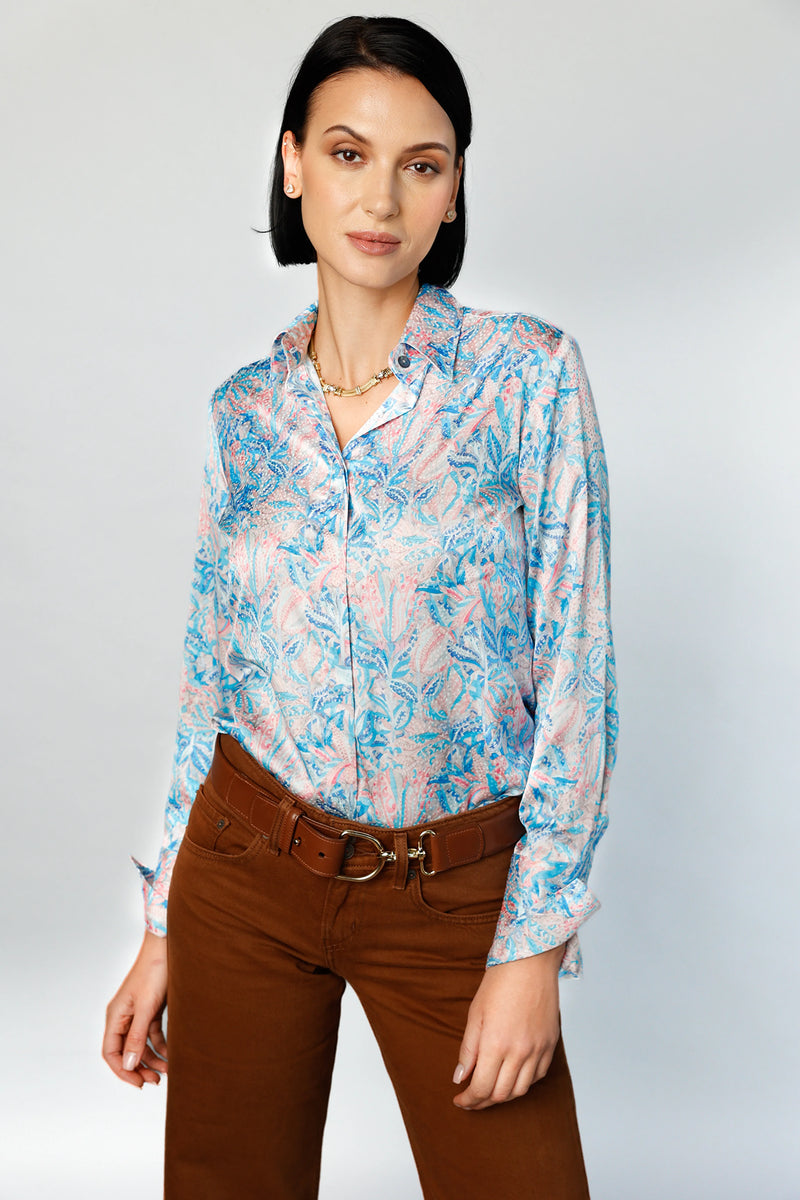 Attitude - Soft Touch Blue | Women's Blouse