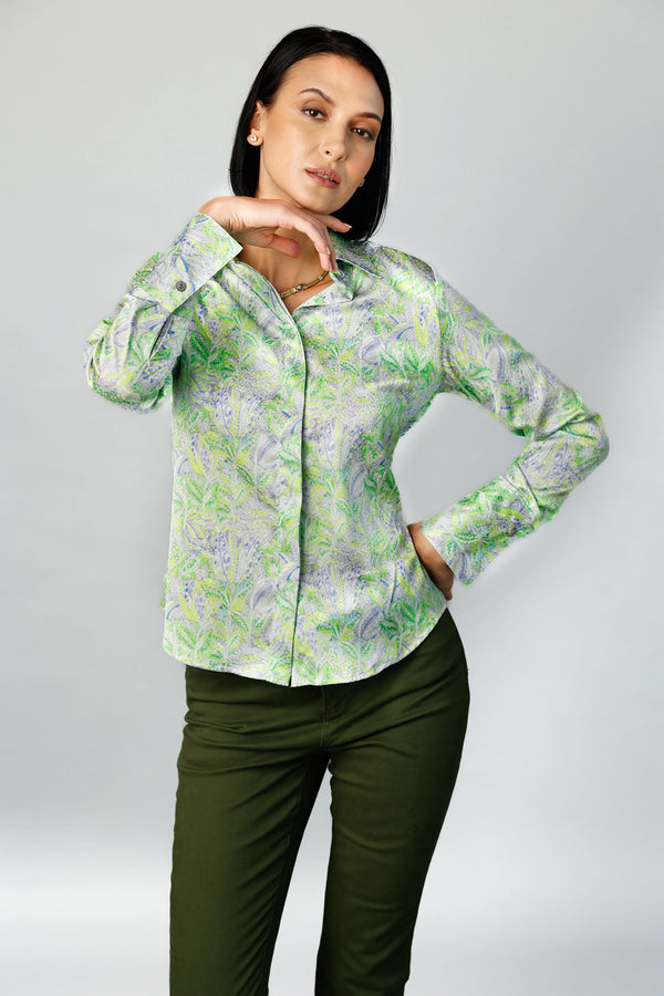 Attitude - Soft Touch Green | Women's Blouse