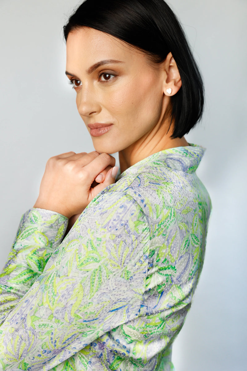 Attitude - Soft Touch Green | Women's Blouse