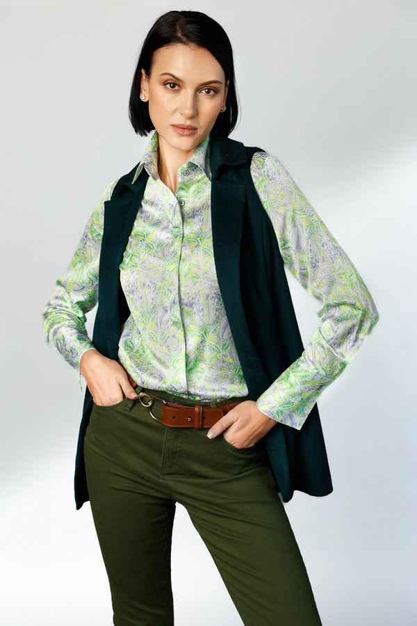 Attitude - Soft Touch Green | Women's Blouse