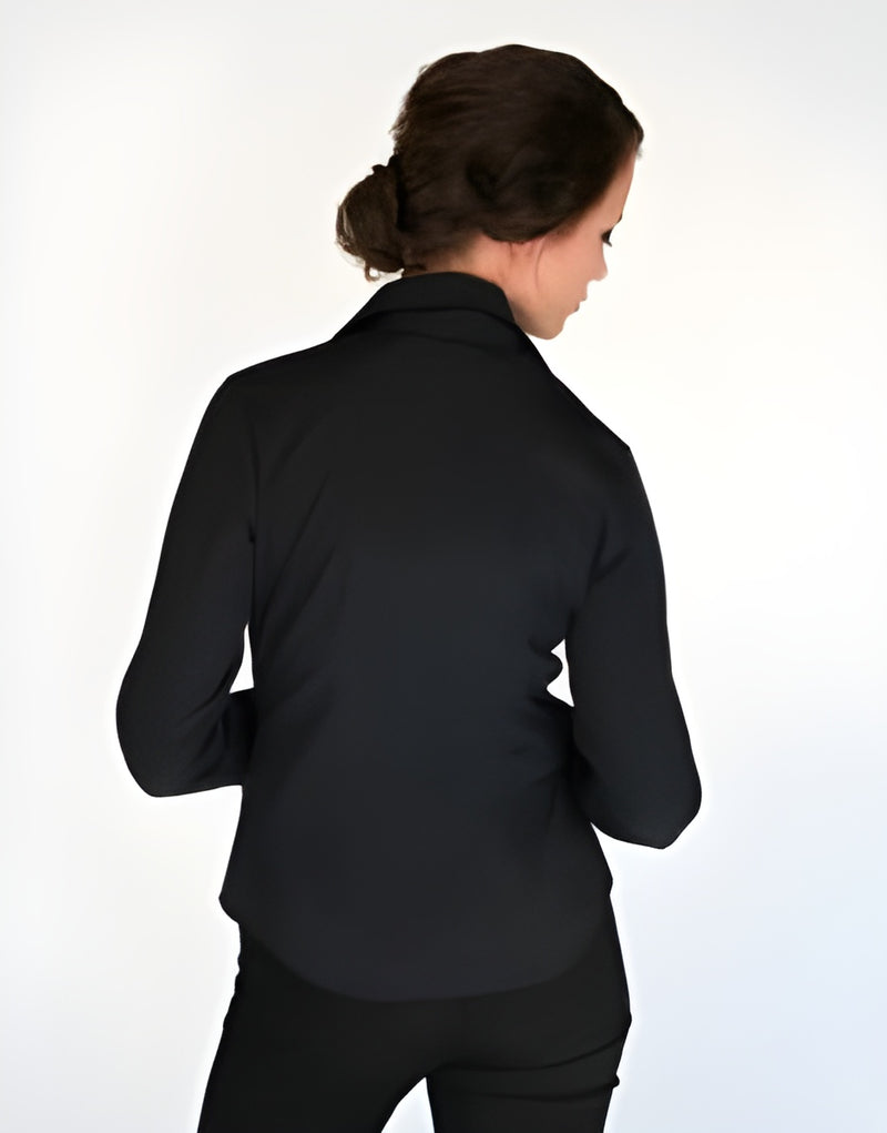 Black-Ruffle-Womens-Top-Farinaz