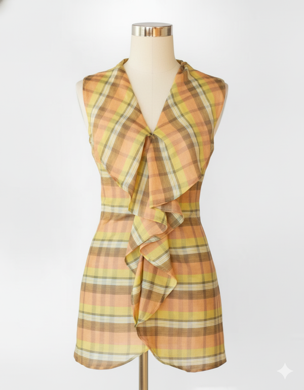 Flow-Tunic-Womens-Sleeveless-Blouse-Plaid