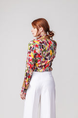 Double Collar Cuff - Earth Brush | Women's Blouse
