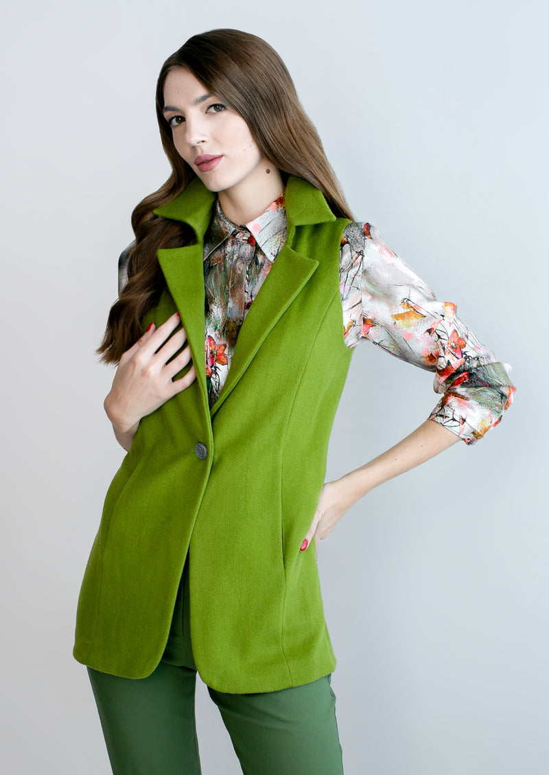 Classic Vest Jacket - Green