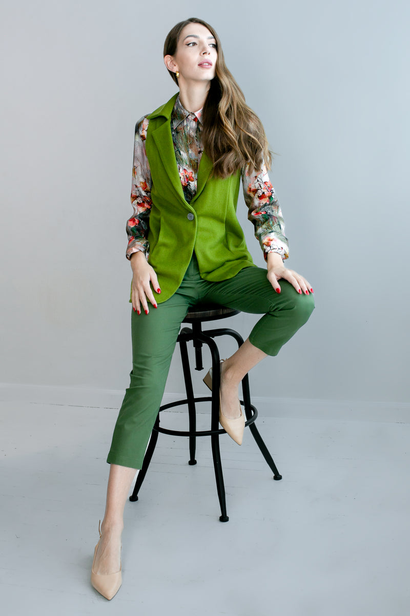 Classic Vest Jacket - Green