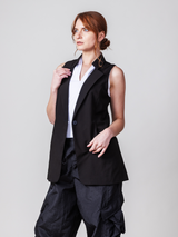 Classic Vest Jacket - Black