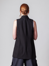 Classic Vest Jacket - Black