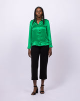 Classic Pure Silk Drape Blouse