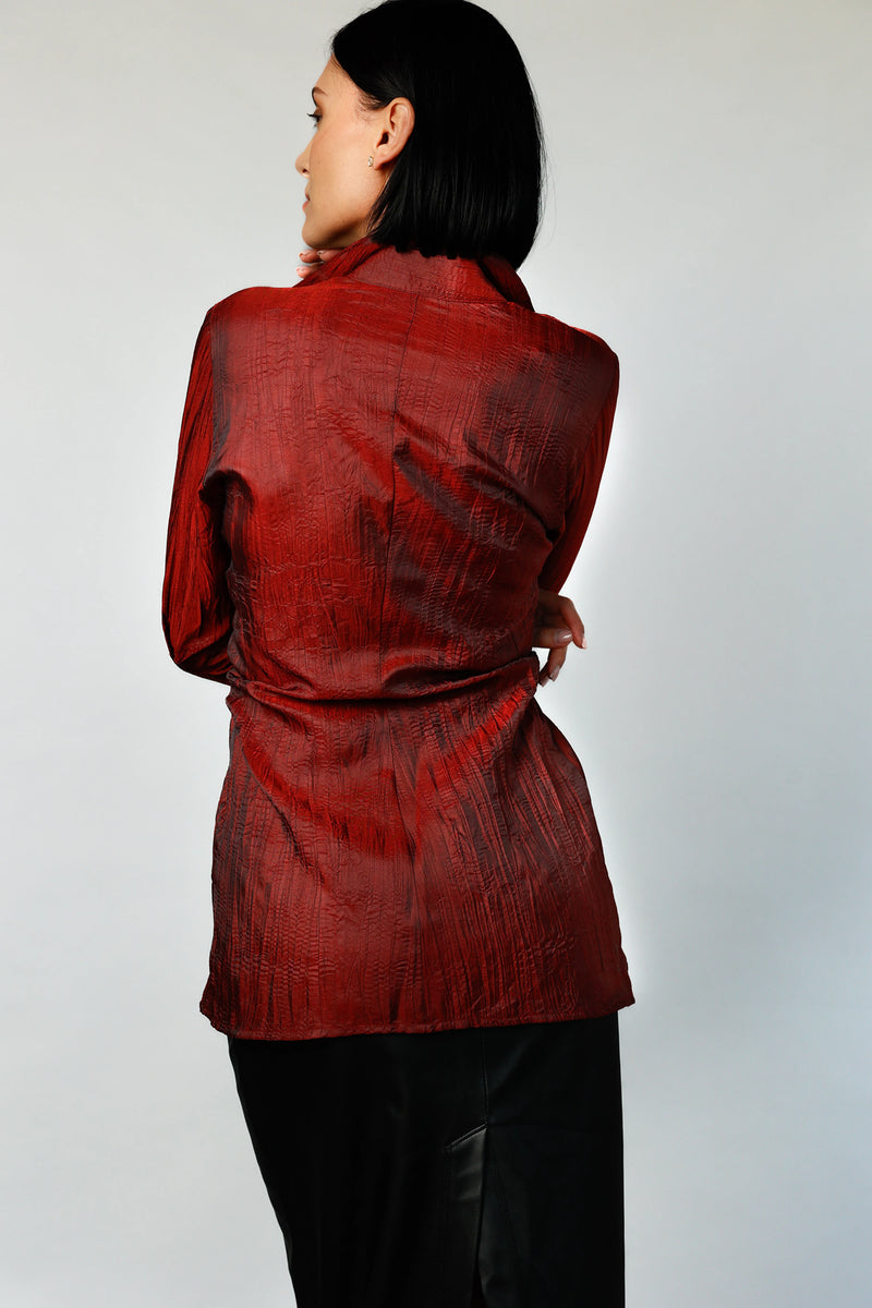 Rapture Tunic - Deep Red | Women's Blouse