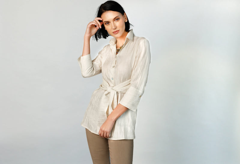 Rapture Tunic - Natural Off White | Women's Blouse