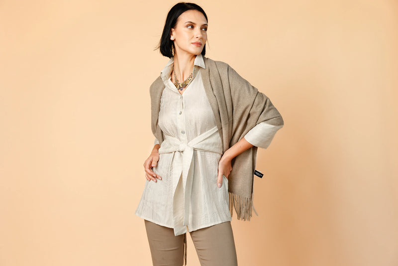 Rapture Tunic - Natural Off White | Women's Blouse