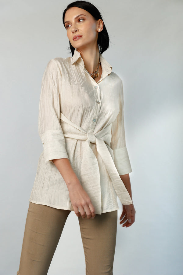 Rapture Tunic - Natural Off White | Women's Blouse