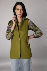 Classic Vest Jacket - Green