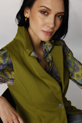Classic Vest Jacket - Green