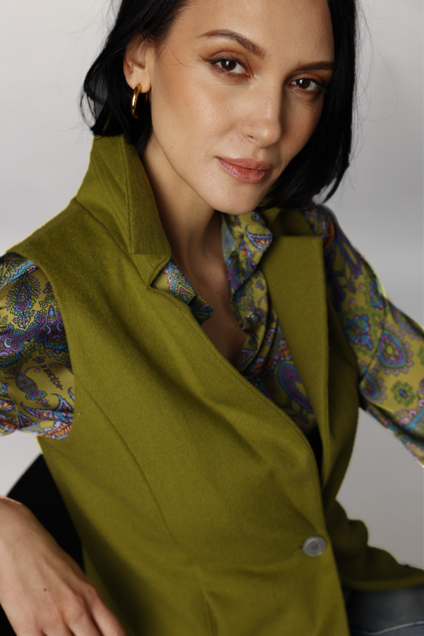 Classic Vest Jacket - Green