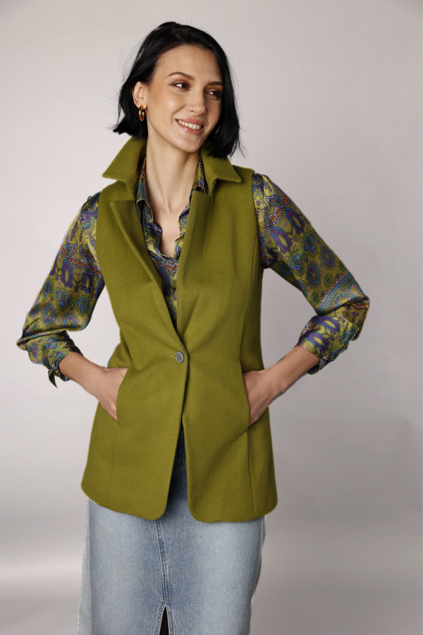 Classic Vest Jacket - Green