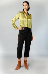 Attitude Blouse – Deep Olive Women’s Designer Top
