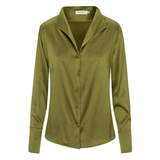 Soft Collar Blouse - Deep Green