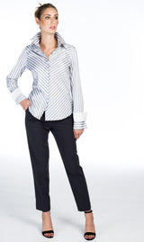 Slim Cropped Pants - Farinaz Taghavi