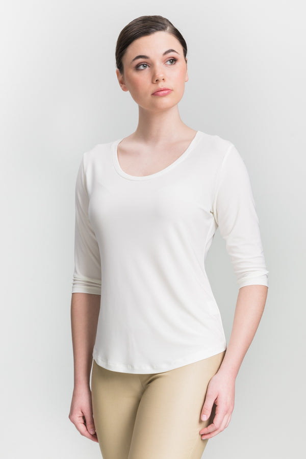 Scoop Neck - Off-White - Farinaz Taghavi