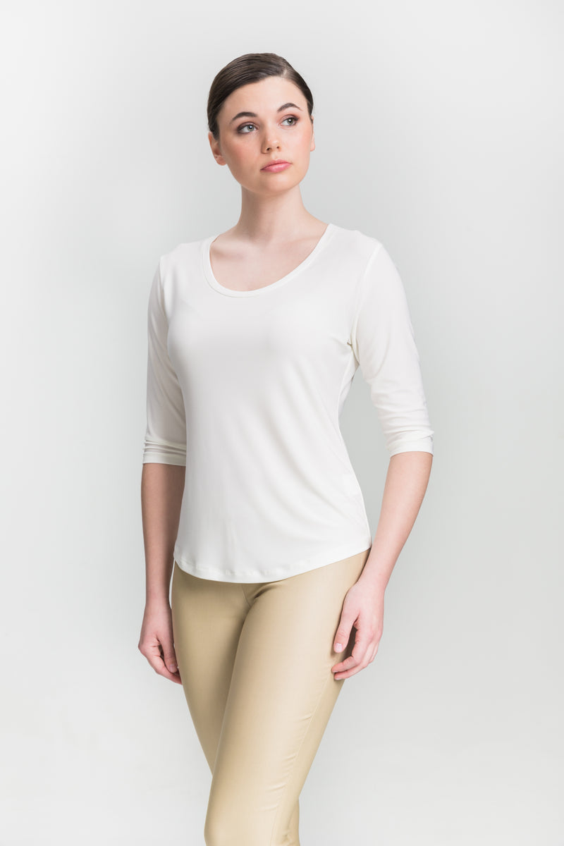 Scoop Neck - Off-White - Farinaz Taghavi