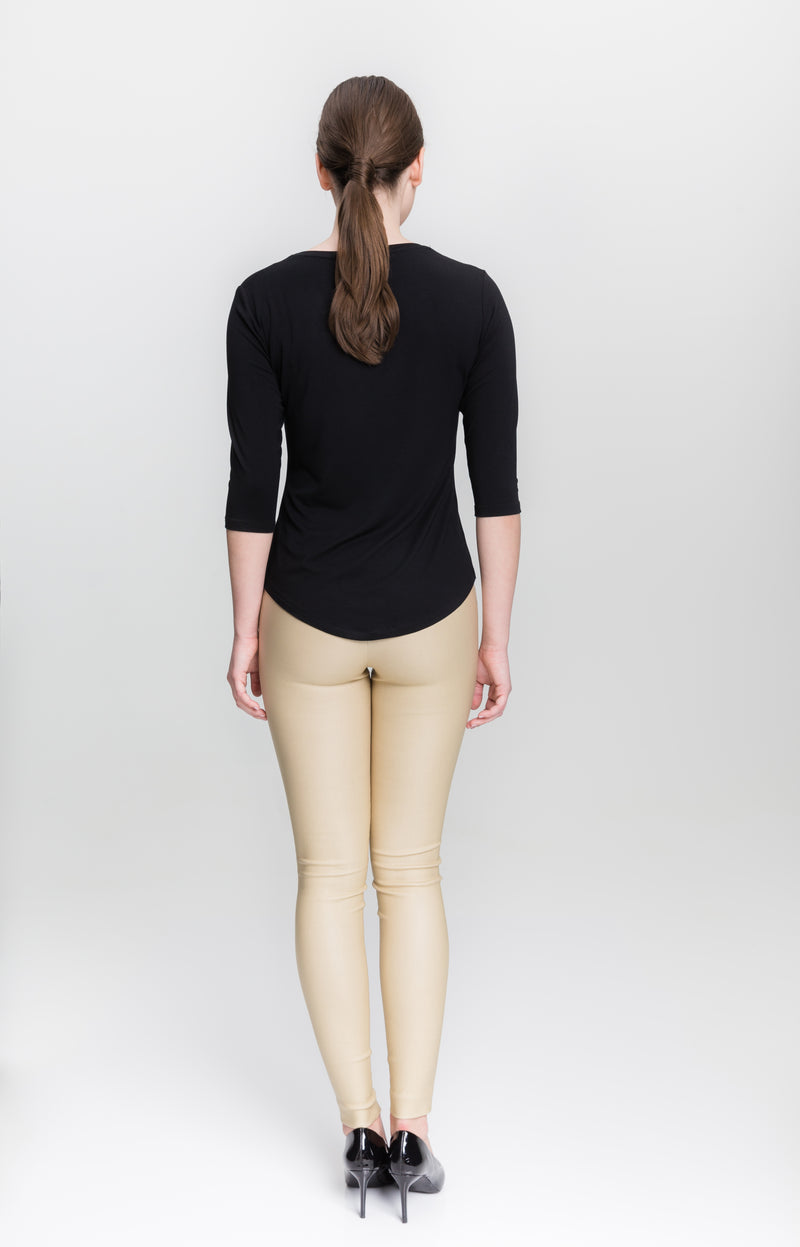 Scoop Neck - Black - Farinaz Taghavi