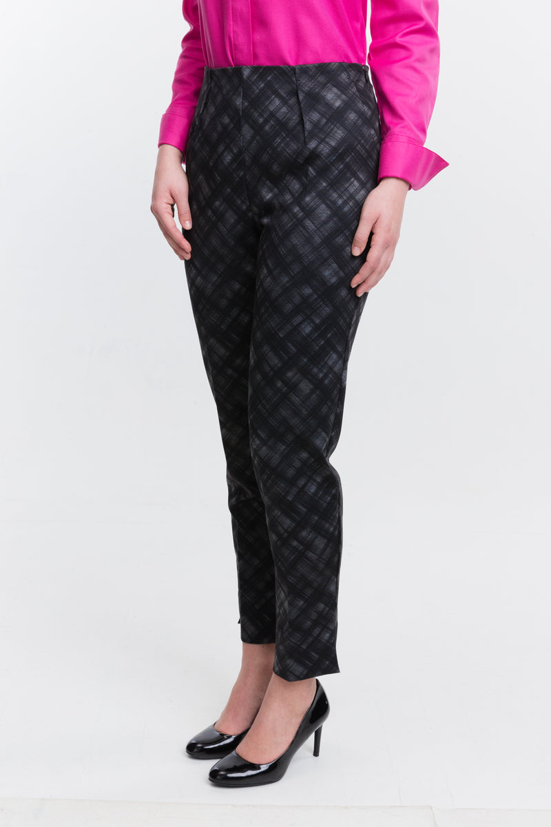 Slim Pant - Plaid - Farinaz Taghavi