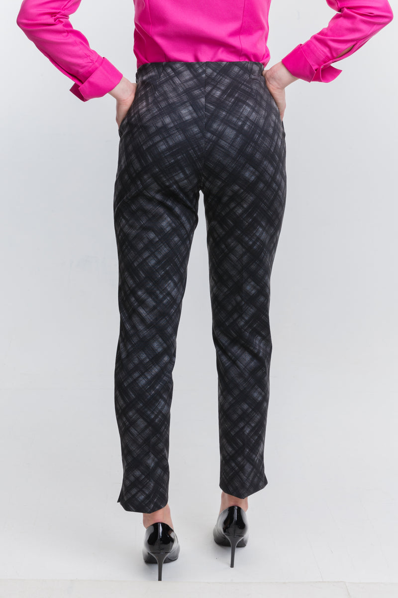 Slim Pant - Plaid - Farinaz Taghavi